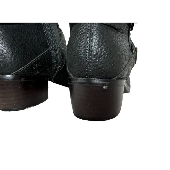 Ugg Australia Women Black Leather Riding Style Fashion Boots Size 5 F29013G - Picture 8 of 12